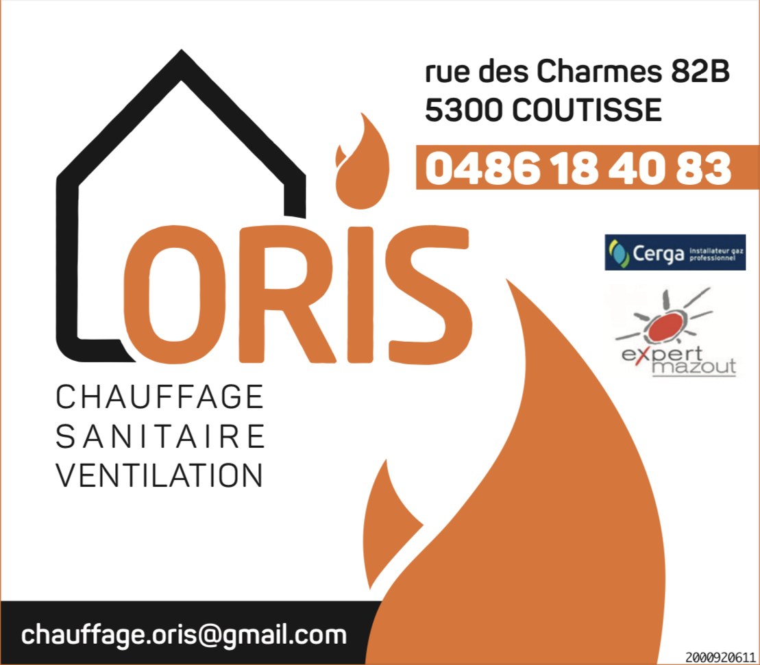 Enseigne Chauffage ORIS publiée sur Google Maps